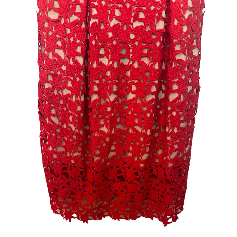 CITY CHIC So Fancy Lace Midi Dress in Scarlet 18 - Picture 4 of 10